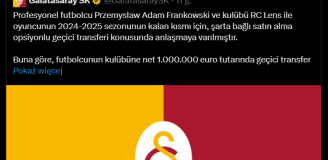 Galatasaray UJAWNIŁO szczegółową PENSJĘ Przemysława Frankowskiego!